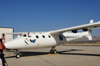 Illustration for article titled First Virgin Galactic White Knight II Photos